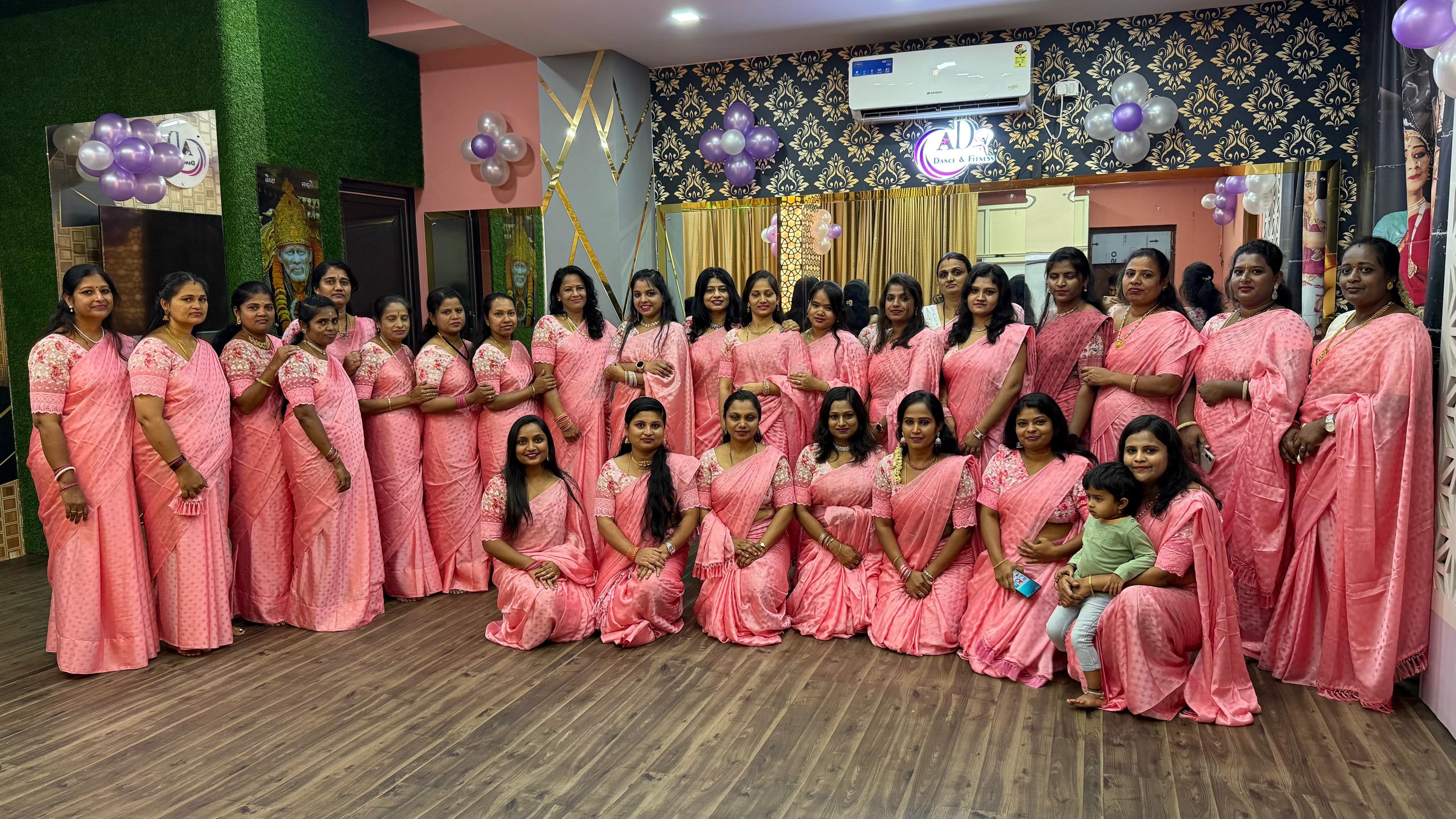 Dance class in action